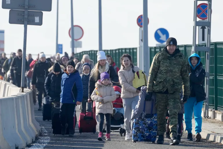 Refugees entering Europe 