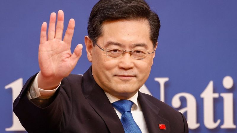 The Chinese foreign minister 